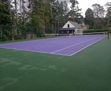 New tennis court in Ballater