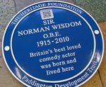 Cast aluminium blue plaques