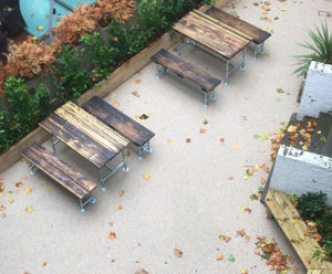 Outdoor seating area - Wetherby Senior School, London