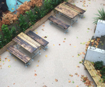 Outdoor seating area - Wetherby Senior School, London