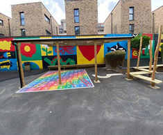 Transformation of tarmac play area for primary school