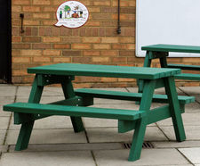 100% Recycled Plastic Nursery Picnic Table
