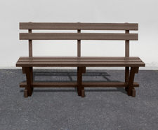 100% Recycled Plastic Seat With Back