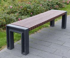 100% Recycled Plastic Perth Deluxe Backless Bench