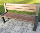 100% Recycled Plastic Hyde Park Bench - on this page
