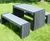 London - 100% recycled plastic outdoor dining table and bench set 2