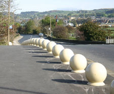 ASF 129 recycled cast iron spherical bollard