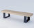 Fold contemporary backless bench 1