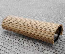 Hoop contemporary bench