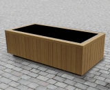 Type 2 heavy-duty hardwood rectangular planter - on this page