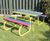 Junior Recycled Plastic and Metal Picnic Table 0