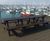100% Recycled Plastic Heavy Duty Refectory Picnic Table 0