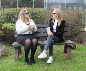 100% Recycled Plastic Park Bench With Back