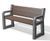 Bridport Senior's bench - 100% recycled plastic 0