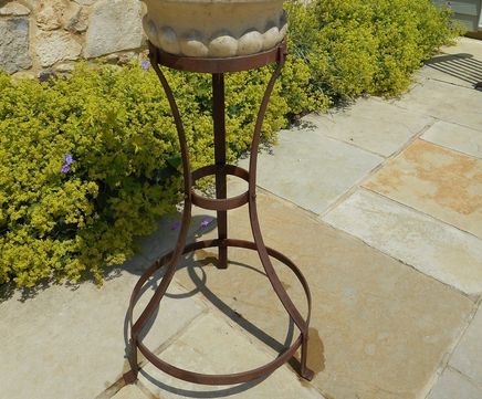 Steel plant stand in classic French design