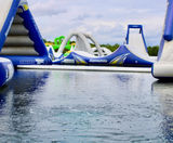 Diffused aeration system for lake at water sports venue - on this page