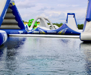 Diffused aeration system for lake at water sports venue