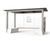 Self - freestanding steel and glass waiting shelter with concrete base 1