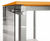 Self - freestanding steel and glass waiting shelter with concrete base 4