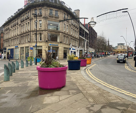 Colourful Planters make an impact in Sheffield