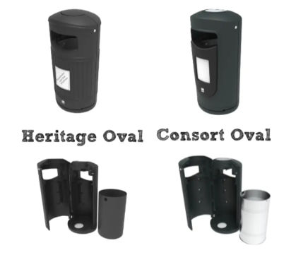 New front door opening litter bins