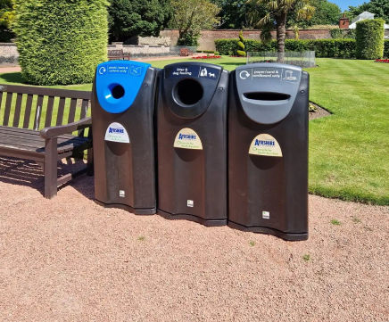 Increasing recycling rates in parks