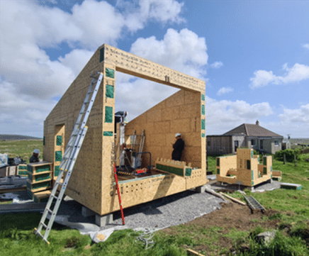 Hebridean housebuilder specifying sustainable SterlingOSB Zero