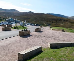 Moveable planters for Cairngorm Mountain visitor centre