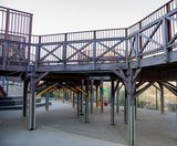 Raised timber walkway for designer outlet - Cannock - on this page
