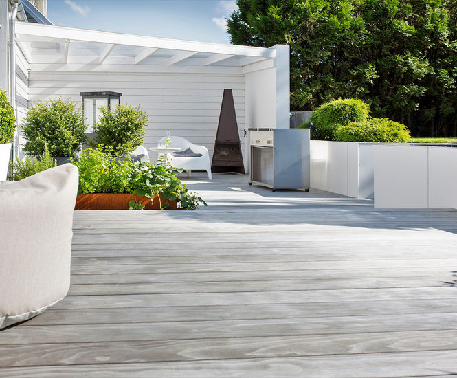 Kebony - commercial or residential non-slip pine decking