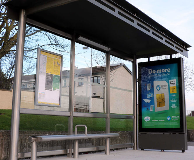 Bespoke bus shelters for JC Decaux Ireland