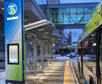 Bespoke passenger interchange shelters for Spokane, Washington
