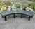 Wave - recycled plastic modular curved bench 5