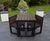 Bistro Set - compact recycled plastic table and chairs 1