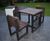 Bistro Set - compact recycled plastic table and chairs 4