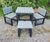 Bistro Set - compact recycled plastic table and chairs 0
