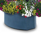Oval floor-standing self-watering planter (OVL-0P)