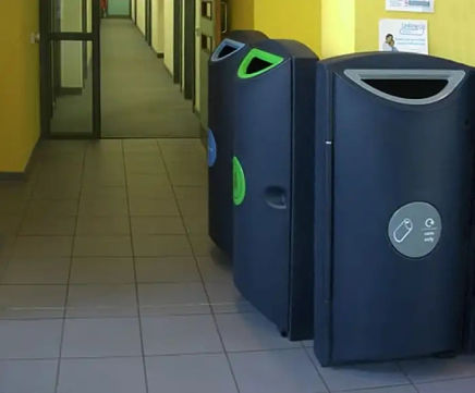 Clear-way Slim interior recycling bin
