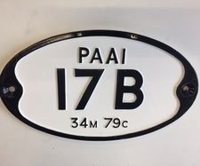 Cast Railway & Canal Bridge ID Plates