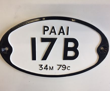 Cast Railway & Canal Bridge ID Plates