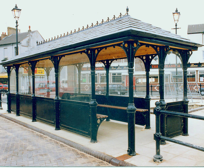 Traditional passenger waiting shelters