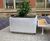 Campus CPLP - aluminium outdoor planter for public spaces 1