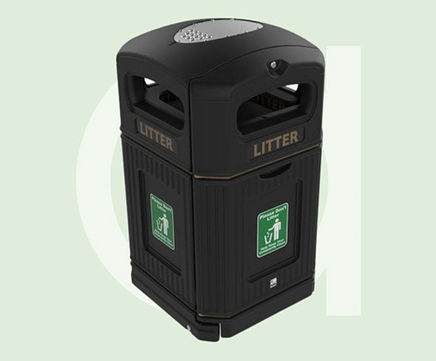 Heritage Square XL litter bin - 240L