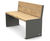 Primium® Seat - outdoor wood and steal bench 0