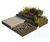 Apex - low maintenance 225mm aluminium planter edge 1