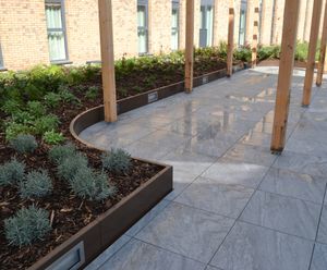 Planter walling for new residential development - Edgbaston