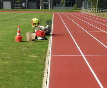 ACO Sport HC - high-capacity slot channel drainage for athletics tracks
