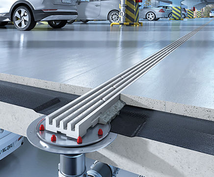 ACO Multislot - channel drainage for multi-storey and underground car parks