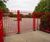 Bow top fencing matches primary school colour in Kent 1