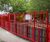 Bow top fencing matches primary school colour in Kent 3